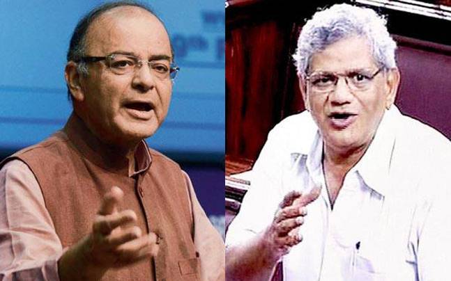 In Rajya Sabha, Arun Jaitley vs Sitaram Yechury