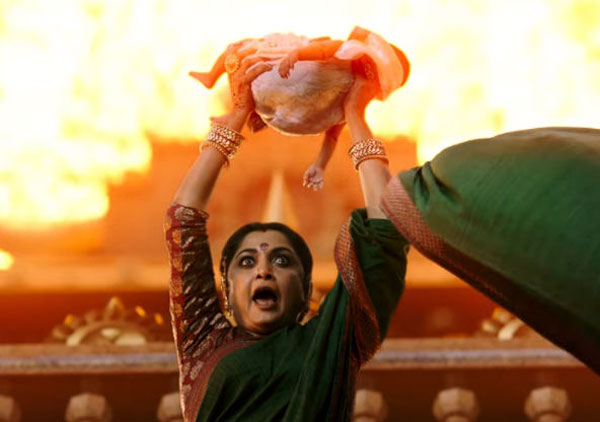 A scene from South Indian Film Babubali 2.