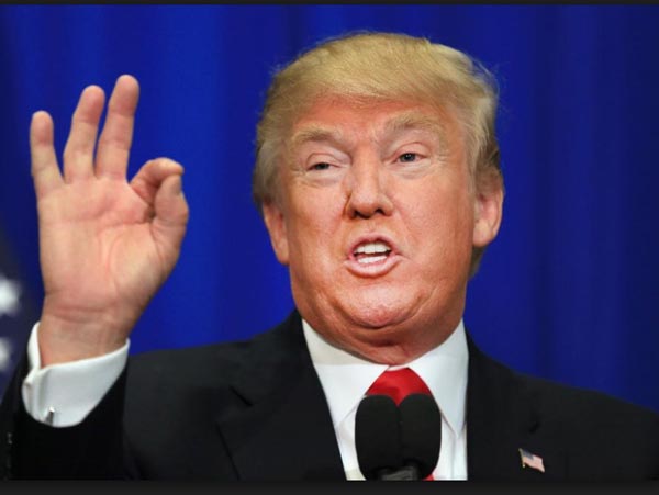 Trump suddenly arrives in a wedding ceremony at Bedminster