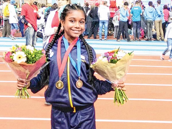 Cancer could not stop the girl and she again win Medal in Racing