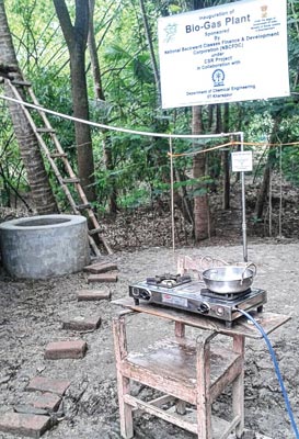 Bio-gas cooking scheme with IIT supports