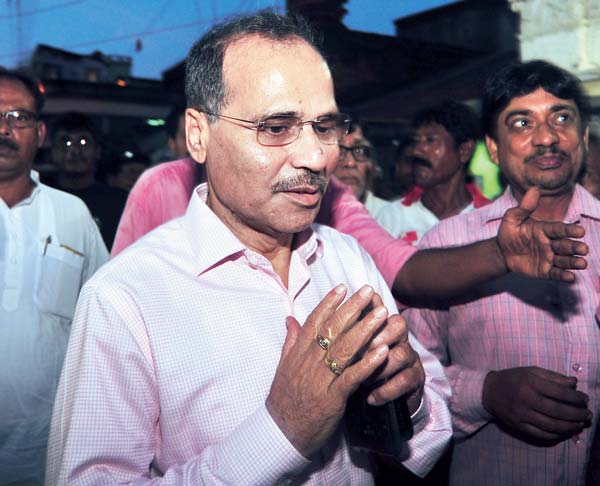 Adhir Chowdhury at Nalhati for Election Campaign