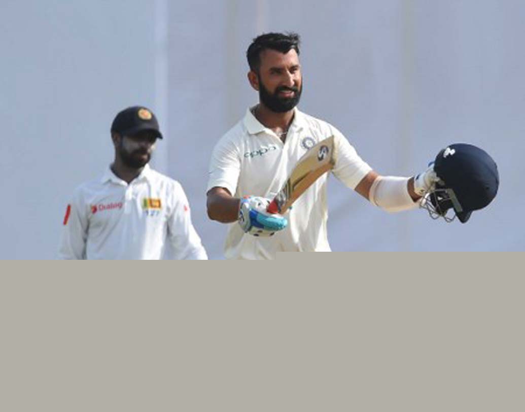 ১২টি শতরান এবং ১৫টি অর্ধশতরান সহ ৪৯ টেস্টে পূজারার মোট রান ৩৯৬৬। ছবি: এএফপি।