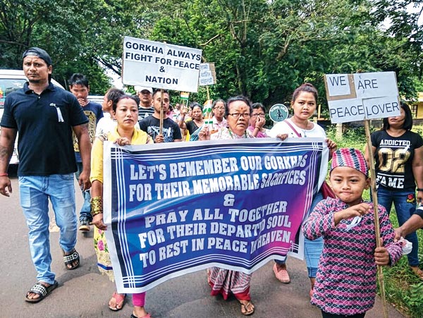 People of Salua wants Gorkhaland