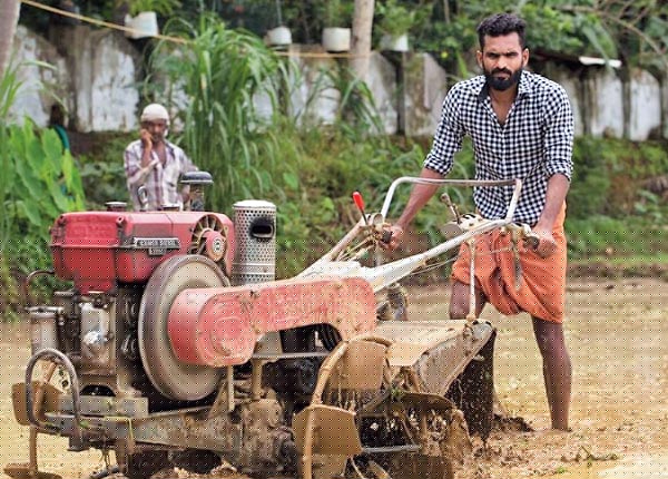 CK Vineeth changed his role as farmer from a footballer for some days