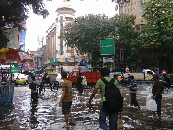 Heavy rain in City dgtl