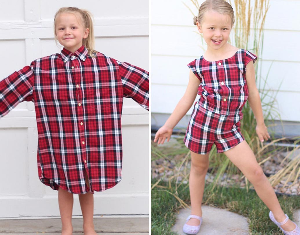 মেয়ের বায়না ছিল বাবার এই শার্টটা দিয়ে জামা বানিয়ে দিতে হবে। আবদার মেনে মা বানিয়ে দিলেন সুন্দর রম্পার্স।