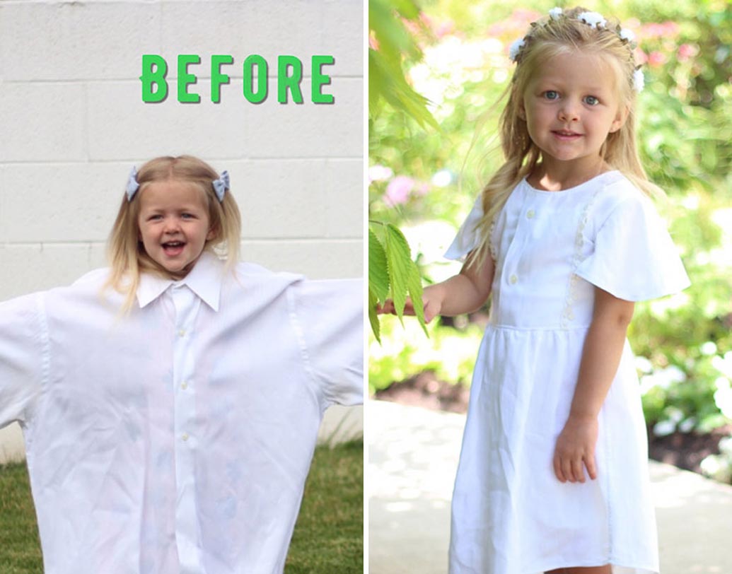 সাদা শার্ট তো সকলের বাড়িতেই থাকে। স্টেফানির থেকে আইডিয়া নিয়ে আপনিও ছোট্ট মেয়ের জন্য বানাতে পারেন সুন্দর কোনও ফ্রক।