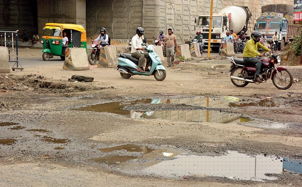 Roads in bad condition