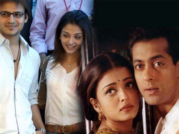 নব্বইয়ের দশকের সেরা ত্রিকোণ প্রেম বিবেক ওবেরয়-ঐশ্বর্যা রাই-সলমন খানের। ঐশ্বর্যার অভিযোগ ছিল, সলমন নাকি তাঁকে মারধর করেছিলেন। প্রেম ভেঙে যাওয়ার পর বিবেক ওবেরয়ের সঙ্গে দীর্ঘ দিন সম্পর্ক ছিল প্রাক্তন বিশ্বসুন্দরীর। ঐশ্বর্যা অবশ্য এখন অভিষেক বচ্চনের স্ত্রী।