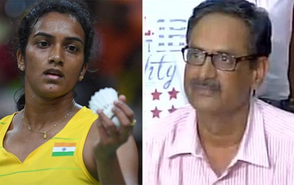 Sindhu's father P.V. Ramana got emotional after seeing daughter defeat