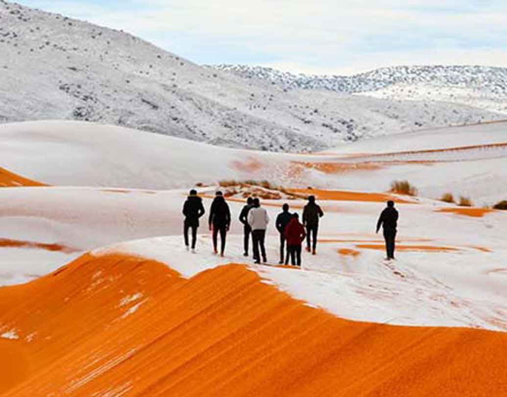Sahara desert witnessed rare snowfall dgtl