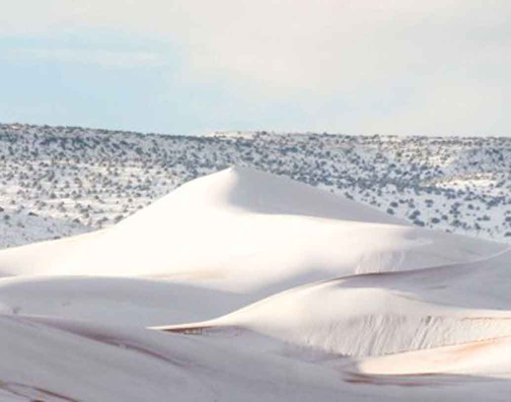 ২০১৬ সালের ডিসেম্বরে শেষ বার বরফ পড়েছিল সহারায়।