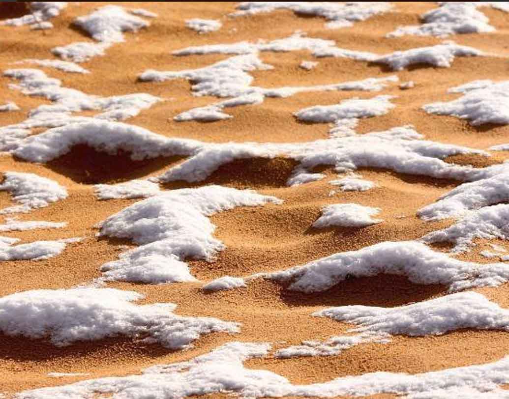 নিউ ইয়র্ক টাইমসকে দেওয়া সাক্ষাত্কারে আমেরিকার কোলন বিশ্ববিদ্যালয়ের ভূবিজ্ঞানী স্টেফান ক্রোপলিন বলেছেন, আয়তনে সহারা এতটাই বড় যে, সর্বত্র নজর রাখা প্রায় অসম্ভব। ফলে এটা নিশ্চিত ভাবে বলা সম্ভব নয় যে, সহারায় গত ৪০ বছরে তিন বারই মাত্র বরফ পড়েছে। এটাও হতে পারে যে, নজরদারির বাইরের কোনও অঞ্চলে এর মধ্যেও তুষারপাত হয়েছে।