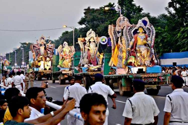 Extra police force will be implemented during the midnight of Durga Puja