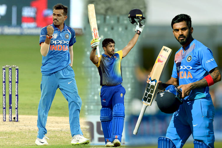 লোকেশ রাহুল, যুজভেন্দ্র চাহল ও করুণ নায়ার ২০১৬ সালের জিম্বাবোয়ে সফরে অভিষেক ঘটিয়েছিলেন প্রথম ম্যাচে। সেই ম্যাচে অভিষেকেই শতরান করেছিলেন লোকেশ রাহুল। ম্যাচের সেরাও হন তিনি। চাহল উইকেট না পেলেও দশ ওভারে দেন মাত্র ২৭ রান। সেই ম্যাচে ব্যর্থ হন নায়ার, করেন মাত্র ৭ রান।