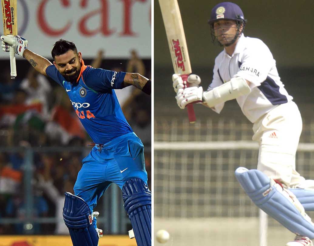 Check out some records of Sachin Tendulkar and Virat Kohli dgtl