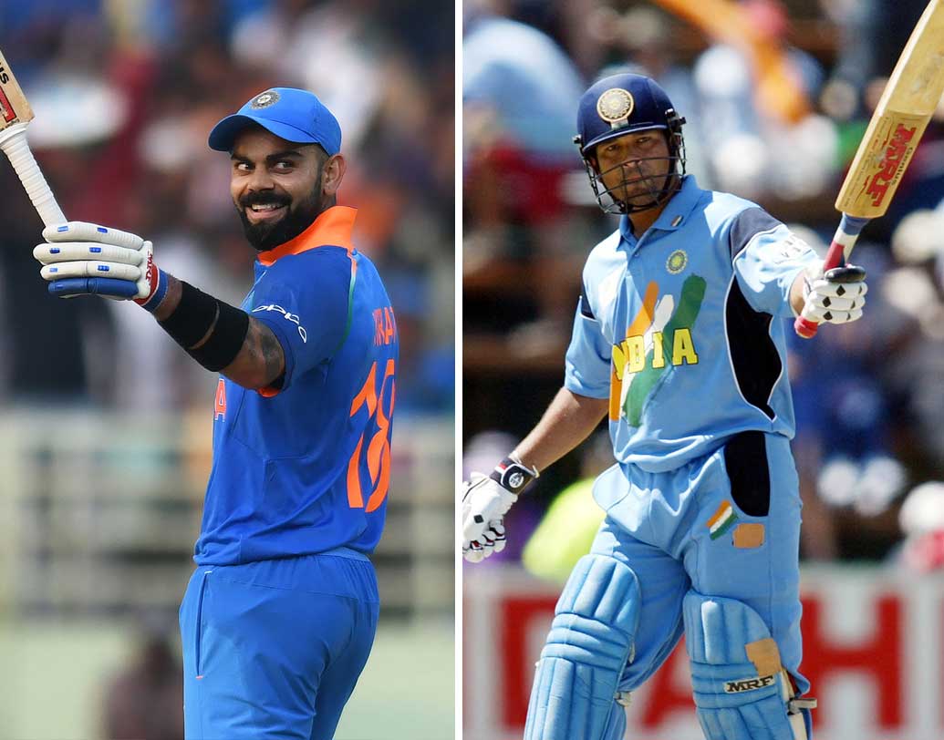 দশ হাজার রান করার সময় বিরাটের ভান্ডারে ছিল ৩৭টি সেঞ্চুরি ও ৪৮টি হাফ সেঞ্চুরি। সচিন দশ হাজার ছুঁয়েছিলেন ২৮টি শতক ও ৫০টি অর্ধশতকের হাত ধরে।