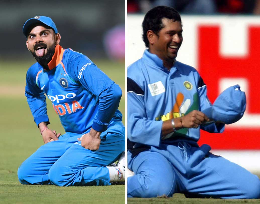 দক্ষিণ আফ্রিকা, নিউজিল্যান্ড, ইংল্যান্ড, অস্ট্রেলিয়ায় সচিন ১৩২টি একদিনের ম্যাচ খেলে ৯টি সেঞ্চুরি করেছেন, বিরাট সেখানে এই দেশগুলিতেই ৬৭টি একদিনের ম্যাচে করেছেন ৯টি সেঞ্চুরি।