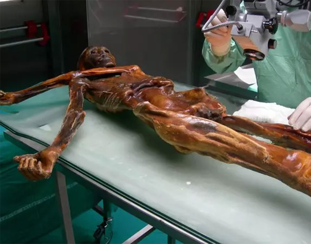 ওৎজ়ি দ্য আইসম্যান মারা যান হিমবাহের পাশেই। সেখানেই হাজার হাজার বছর ধরে মৃতদেহ সংরক্ষিত ছিল।