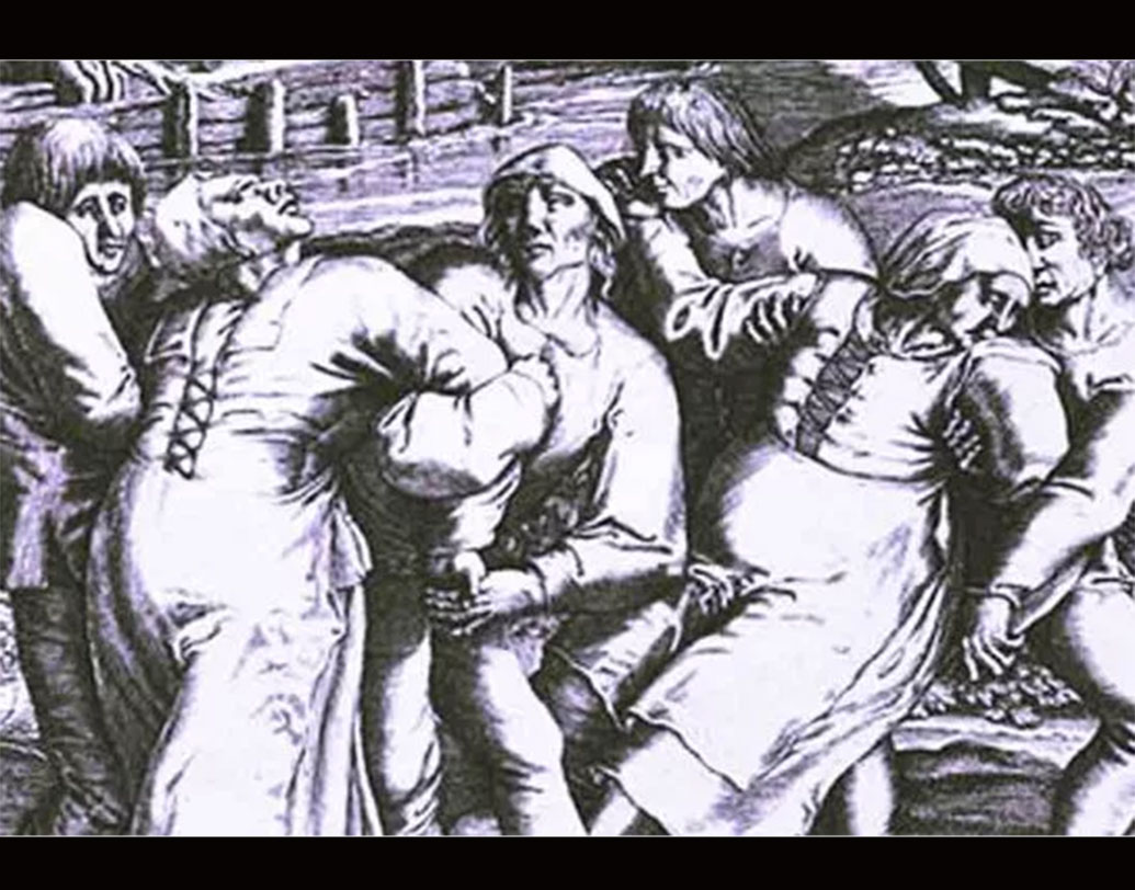 সম্ভবত কোন রোগাক্রান্ত শাকসবজি বা কোন মাদক দ্রব্য এই নাচিয়েরা খেয়েছিলেন। এর প্রতিক্রিয়ায়ই তাদের এই উন্মাদ নাচের নেশা উঠেছিল।