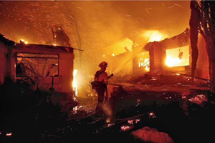 Five people died in the forest fire in California 