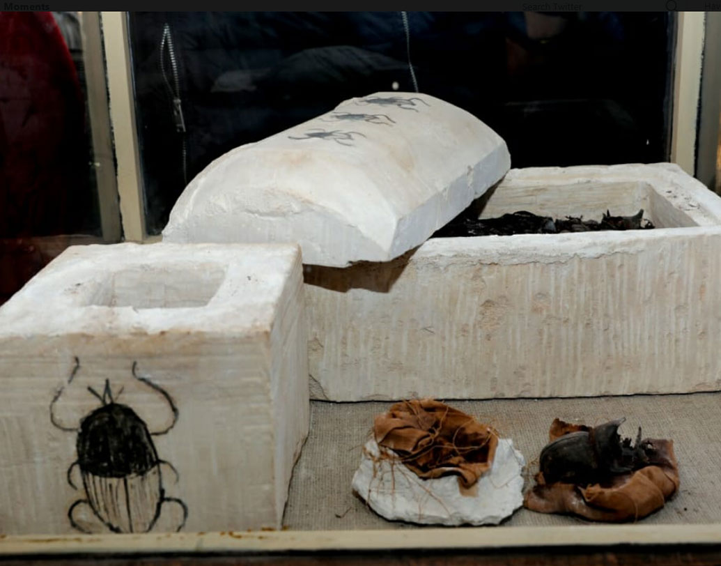 চলতি সপ্তাহেই এই সমাধিটি খননের সময় সাতটি সমাধিতে মেলে এগুলি।