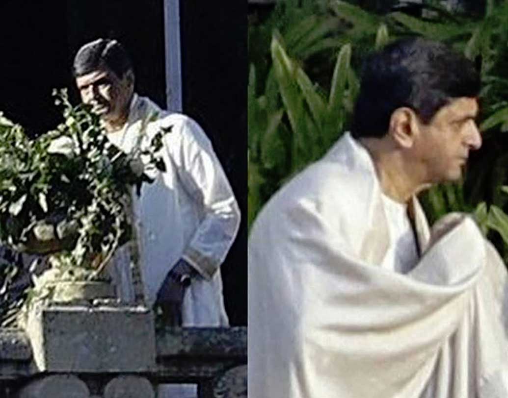 শাল মুড়ি দিয়ে বিয়ের আসরে হেঁটে-চলে বেড়াচ্ছেন কন্যার বাবা প্রকাশ পাড়ুকোন।