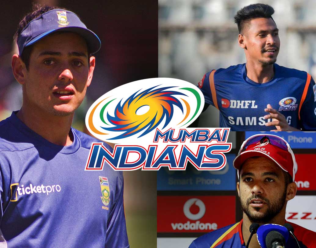 মুম্বই ইন্ডিয়ান্স: বেঙ্গালুরু ছেঁটে ফেললেও উইকেট কিপার-ব্যাটসম্যান কুইন্টন ডি ককের জন্য নিজেদের দরজা খুলে দিয়েছে মুম্বই ইন্ডিয়ান্স। তবে বাদ গেলেন অনেকেই। মুস্তাফিজুর রহমান, প্যাট কামিন্স, আকিলা ধনঞ্জয়,জেপি দুমিনি, সৌরভ তিওয়াড়ি, তেজিন্দর সিংহ, মহসিন খান, প্রদীপ সাঙ্গওয়ান, সরদ লুম্বারা আর দলে থাকছেন না।