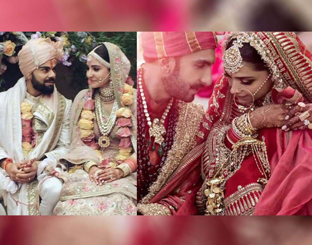 বিয়ের মুহূর্তে ডেস্টিনেশন ওয়েডিংয়ের একটিও ছবি প্রকাশ্যে আনেননি বিরুষ্কা। বিয়ে হয়ে যাওয়ার ঠিক পরক্ষণেই ছবি শেয়ার করেছিলেন বিরাট আর অনুষ্কা। কোঙ্কনি এবং সিন্ধ্রি দুই প্রথাতেই বিয়ের পর দীপিকা পাড়ুকোন আর রণবীর সিংহ দু’জনেই দু’জনের সমস্ত সোশ্যাল প্রোফাইল থেকে ছবি শেয়ার করেন।