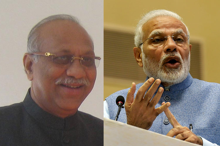 বিলাস মুত্তেম্বর (বাঁ দিকে) ও নরেন্দ্র মোদী। —ফাইল ছবি