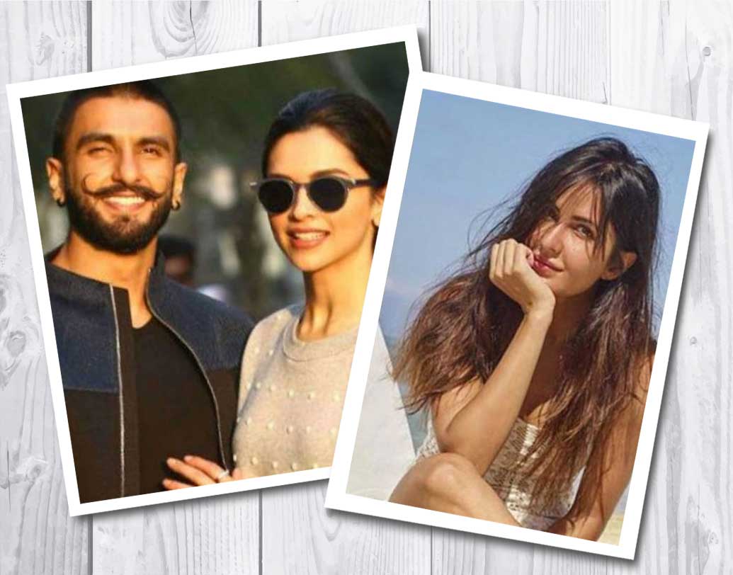 চার দিন আগে বলিউড অভিনেত্রী ক্যাটরিনা কইফের কাছে পৌঁছেছে আমন্ত্রণপত্র। রণবীর সিংহ ব্যক্তিগত ভাবে তাঁকে মেসেজ করেও আমন্ত্রণ জানিয়েছেন। তবে দীপিকার তরফে ক্যাটরিনা এমন কোনও ব্যক্তিগত মেসেজ পাননি বলে খবর।