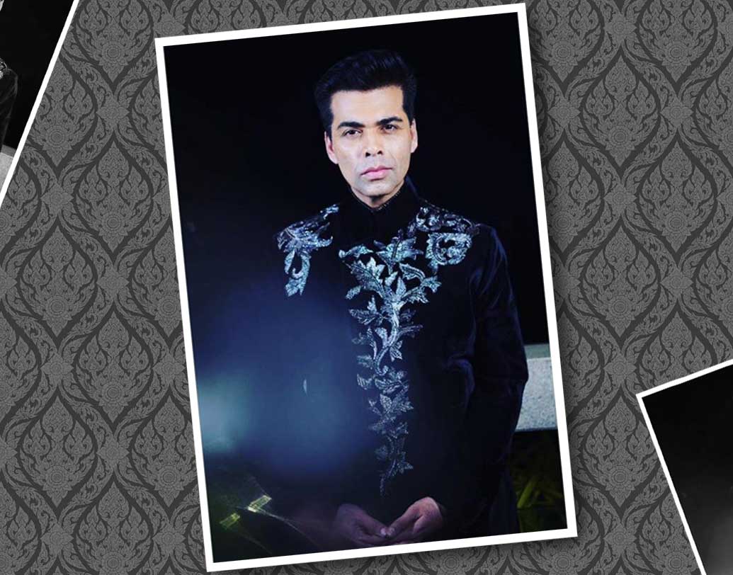 কালীপুজোর রাতে কালো দিয়েই নিজেকে মুড়ে রাখলেন কর্ণ জোহর। মনীশ মলহোত্রর ডিজাইন করা কালো ভেলভেট কাপড়ের গলাবন্ধ কুর্তা ও কালো সিগার প্যান্টে সেজেছিলেন তিনি। পায়েও ছিল কালো রঙের ট্রেন্ডি জুতো!