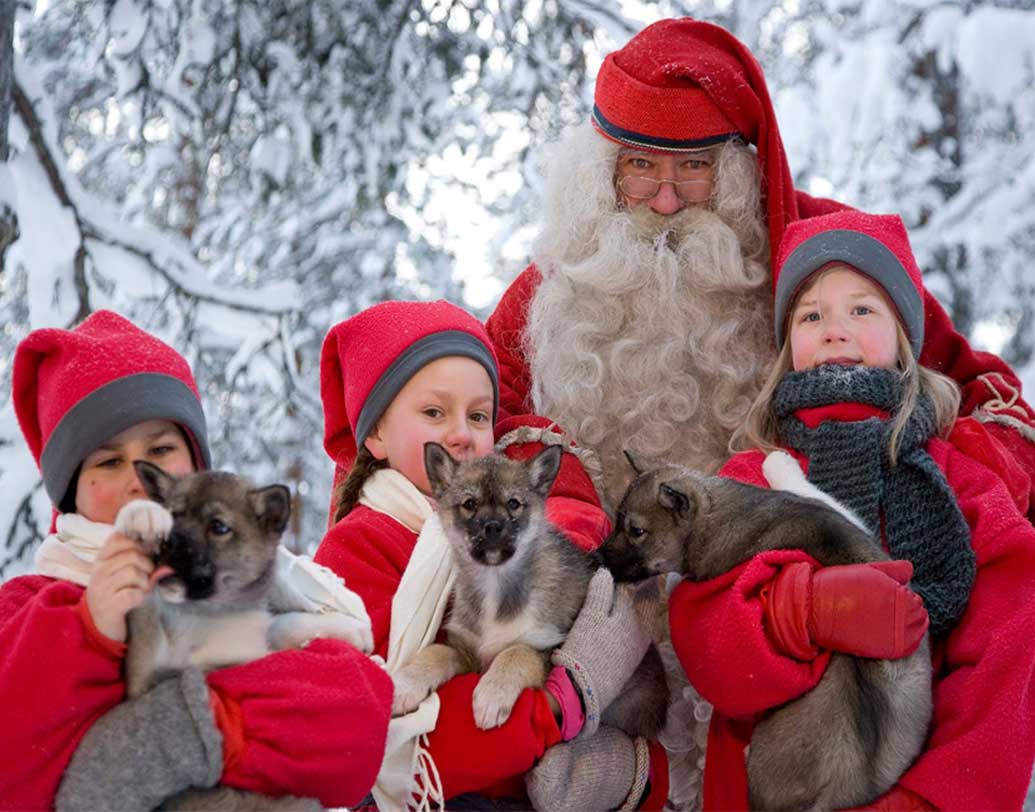 Santa Clause office at the arctic circle in Finland dgtl