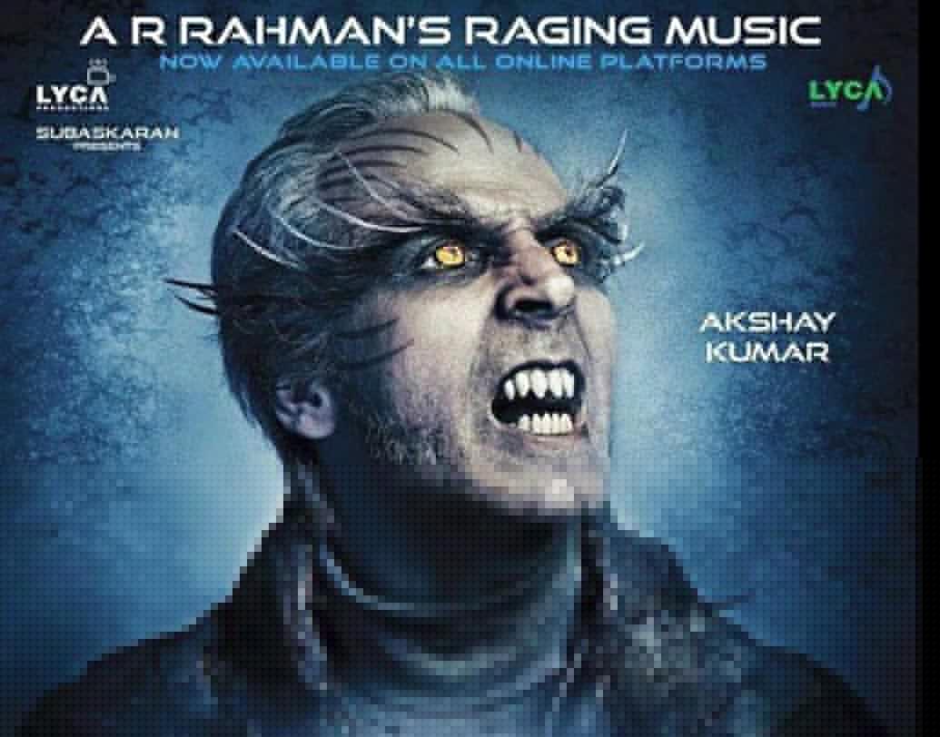 ২.০-অক্ষয় কুমার: ২০১৮ সালের ১৪ এপ্রিল মুক্তি পাবে রজনীকান্ত এবং অক্ষয় কুমার অভিনীত ‘সায়েন্স ফিকশন’ ছবি ২.০। এই ছবিতে নেগেটিভ চরিত্র ‘ডাক্তার রিচার্ড’-এর ভূমিকায় দেখা যাবে অক্ষয়কে। ছবি:ফেসবুকের সৌজন্যে।