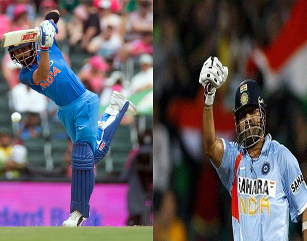 এক ক্যালেন্ডার বর্ষে সবচেয়ে বেশি রান (১৮৯৪) করার রেকর্ড রয়েছে সচিনের দখলে। ভয়ঙ্কর ফর্মে থাকা বিরাট এই রেকর্ড ভেঙে দিতে পারেন চলতি বছরেই।