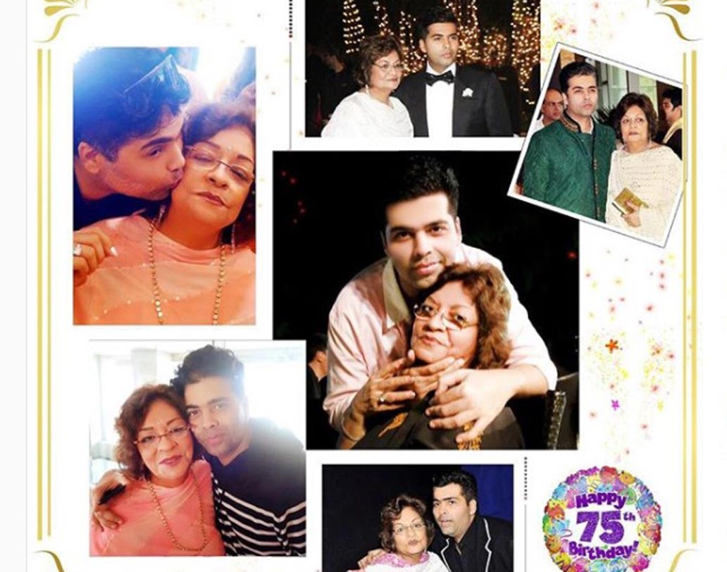 ৭৫তম জন্মদিন উপলক্ষে মায়ের সঙ্গে কাটানো বিভিন্ন মুহূর্তের এই কোলাজটিও পোস্ট করেছেন কর্ণ।