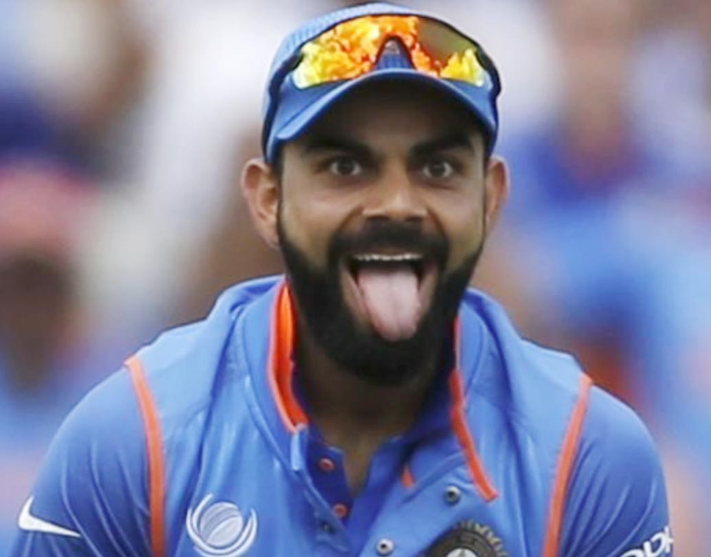 বিরাট কোহালি: ২০১৭-র চ্যাম্পিয়ান্স ট্রফির সেমিফাইনালে বাংলাদেশের বিরুদ্ধে ম্যাচে কেদার যাদবের বলে মুশফিকুর রহিম কোহালির হাতে ক্যাচ দিয়ে ফিরে যান। ভেঙে যায় মুশফিকুর-তামিমের জুটি। মুশফিকুরের ক্যাচ নিয়েই জিভ বার করে (অনেকটা ঠিক আইনস্টাইনের জিভ বার করা সেই ছবিটার মতো ভঙ্গিতে) সেলিব্রেট করেন কোহালি। কোহালির এই ছবিটি রীতিমতো ‘ভাইরাল’ হয়েছিল সোশ্যাল মিডিয়ায়।