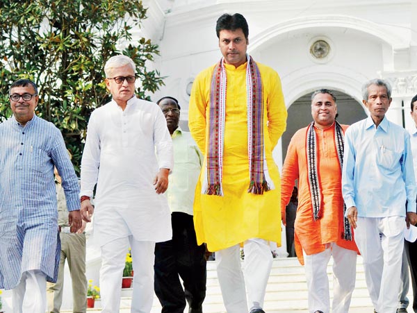 BJP picks CM and Dy CM for Tripura - Anandabazar