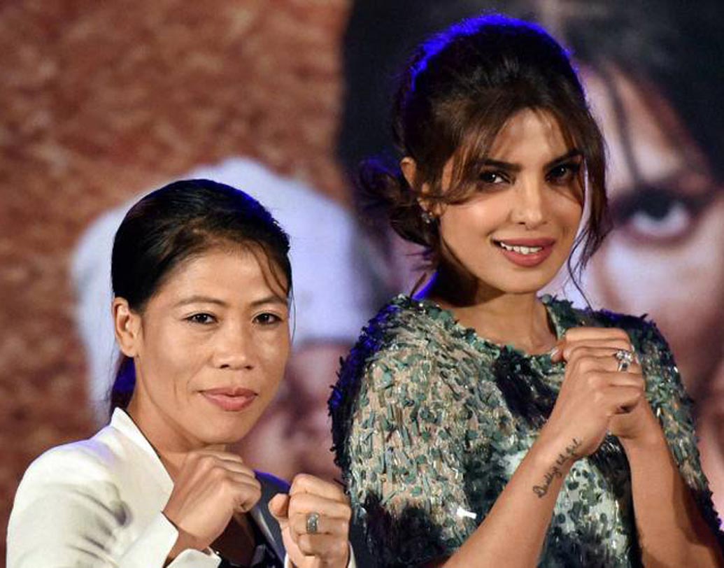 ২০১৪ সালে মহিলা বক্সার মেরি কমের বায়োপিক তৈরি হয়েছিল। মেরির ভূমিকায় অভিনয় করে প্রিয়ঙ্কা চোপড়া নজর কেড়েছিলেন। বলিউড সূত্রে খবর, মেরি কম ২৫ লক্ষ টাকা নিয়েছিলেন জীবনের গল্প বলার জন্য।