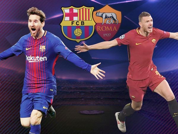 Barcelona to take on AS Roma to defend their lead in second legggg