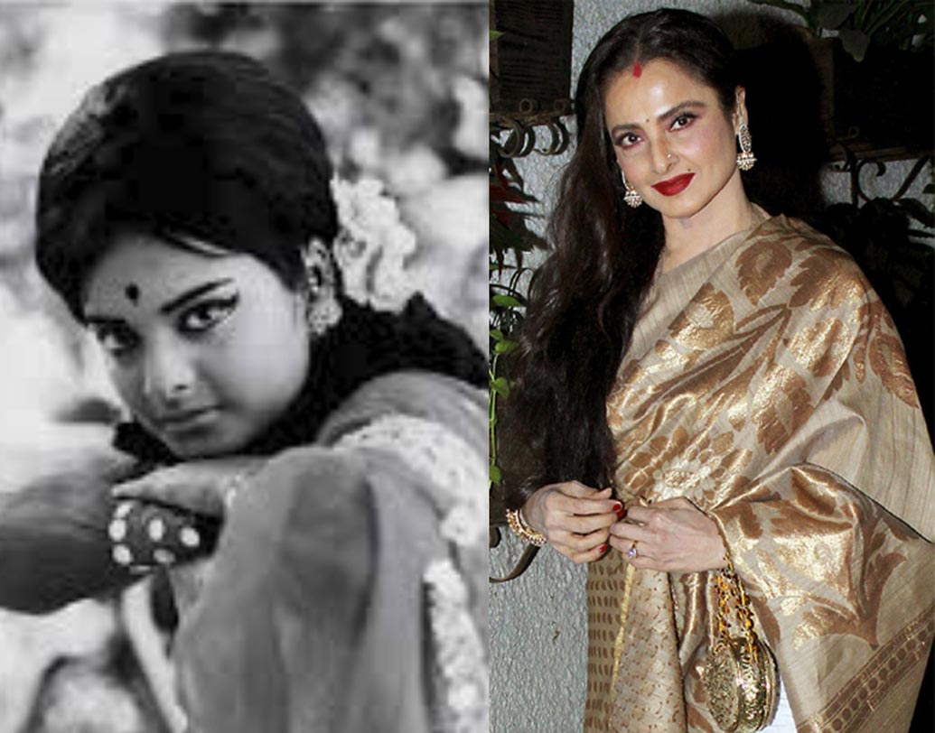 রেখা: চিরযৌবনা রেখার গায়ের রং নিয়ে অনেক চর্চা হয়েছে। নায়িকা নিজেই জানিয়েছিলেন, অভিনয় জগতে পা রাখার পরে নিজের গায়ের রং নিয়ে অনেক মন্তব্য এবং সমালোচনার মুখে পড়তে হয়েছিল তাঁকে। সার্জারির কথা প্রকাশ্যে না আনলেও, পরবর্তীকালে কৃষ্ণবর্ণা রেখার চেহারায় এবং গায়ের রঙে অনেক বদল দেখা গিয়েছে।