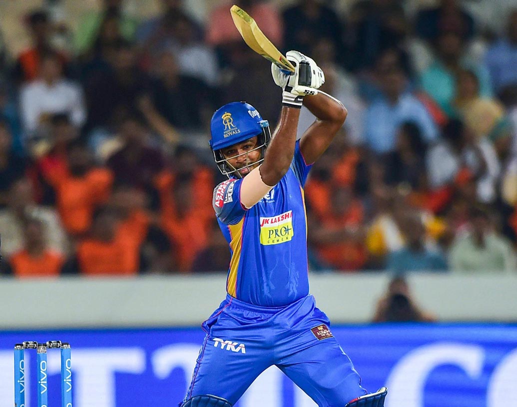 সঞ্জু স্যামসন: হায়দরাবাদের বিরুদ্ধে রাজস্থানের একমাত্র সফল ব্যাটসম্যান সঞ্জু আজ হয়ত থাকছেন মিডল অর্ডারে।