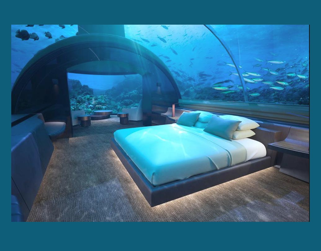 আপনার কি অ্যাডভেঞ্চার খুব ভাল লাগে? তা হলে তৈরি হয়ে নিন। মলদ্বীপের রঙ্গোলি আইল্যান্ডে সমুদ্রের গভীরে এক আশ্চর্য বাংলো বানাতে চলেছে কনরাড মলদ্বীপ। জলের নীচে বাংলোটি ঘিরে থাকবে প্রবাল প্রাচীর। অতল জলের আহ্বান শুনতে শুনতে সমুদ্রের গভীরে এক অজানা জগতের স্বাদ পাবেন পর্যটকেরা।