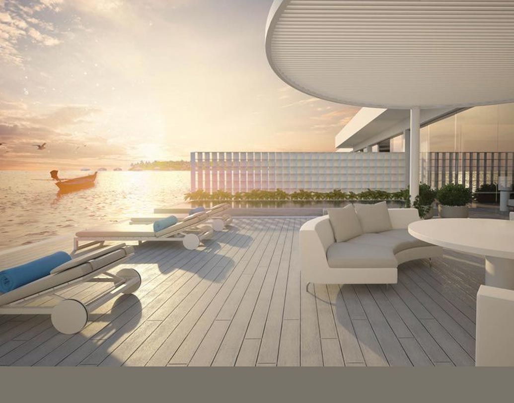 গোটা বাংলোটিকে ভাগ করা হয়েছে দু’টি ভাগে। অনেকটা দোতলা বাড়ির মতো। একেবারে নীচের তলাটি সমুদ্রের ১৬.৪ ফুট গভীরে। সেখানে প্রতিটি সুইটে থাকছে বিশাল বড় বেডরুম এবং সুসজ্জিত বাথরুম। নীচের তলা থেকে ঘোরানো সিঁড়ি উঠে এসেছে জলের উপরে। সেখানেও রয়েছে থাকার ব্যবস্থা। অর্থাৎ চাইলেই আপনি জলের নীচের ঘরে বসে প্রবাল প্রাচীর দেখতে পারেন। অথবা উপরে উঠে এসে সূর্যাস্তের মজা নিতে পারেন।