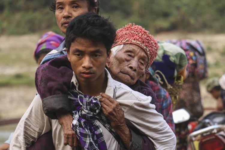 Thousands of people are believed to have fled their homes in Kachin this year