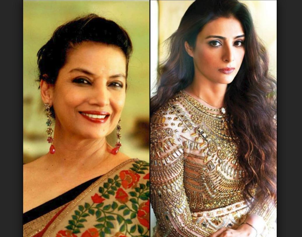 তব্বু-শাবানা আজমি: দু’জনেই দক্ষ অভিনেত্রী। জানেন কী, তব্বু সম্পর্কে শাবানার ভাইঝি হন? তব্বুর বাবা জামাল হাসমি শাবান আজমির ভাই।