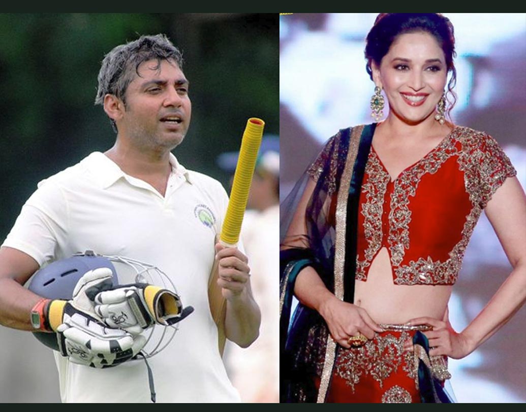 অজয় জাদেজা-মাধুরী দীক্ষিত: একটি ম্যাগাজিনের ফোটো শুটের সময় মাধুরীর সঙ্গে আলাপ হয় অজয় জাদেজার। গুজব রটে, মাধুরী-অজয় নাকি ডেট করছেন। তবে, সেই সম্পর্ক নাকি খুব অল্প সময়ের জন্যই ছিল।