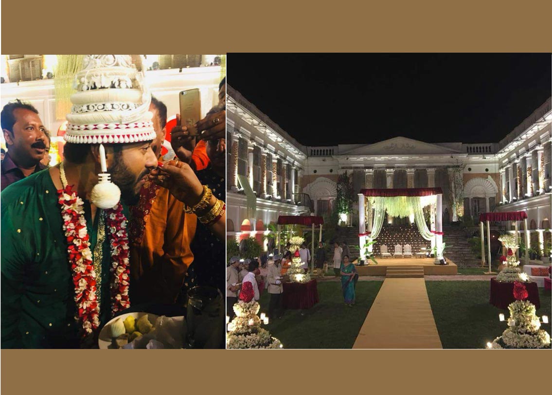 শুক্রবার রাত ১১টায় ছিল তাঁদের বিয়ের লগ্ন। রাত সাড়ে ৯টা নাগাদ বিয়ের মণ্ডপে পৌঁছন রাজ। শুভশ্রী তখনও পৌঁছননি।