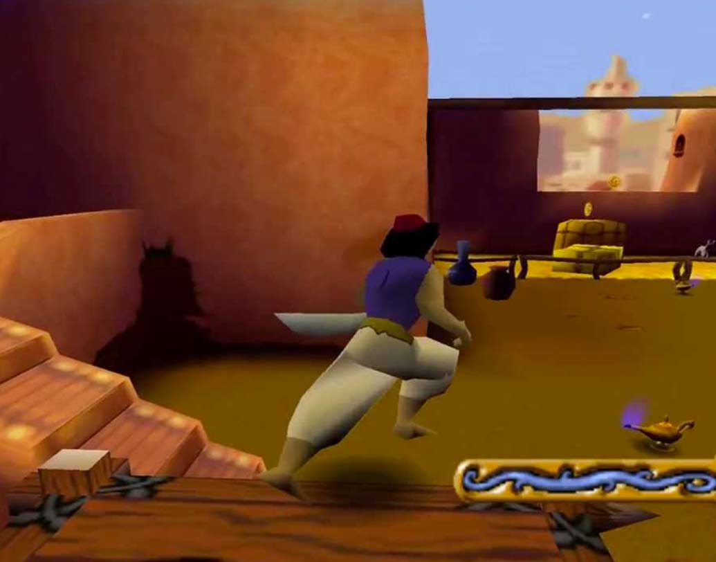 আলাদিন: জ্বলন্ত কয়লা, তরবারি সামলে আপেল সংগ্রহ করতে হত পয়েন্টের জন্য। বোনাস পয়েন্ট পেতে হলে রত্ন সংগ্রহ করতে হত। এটা যেন ছিল প্রিন্স অব পার্সিয়ার উন্নত সংস্করণ।